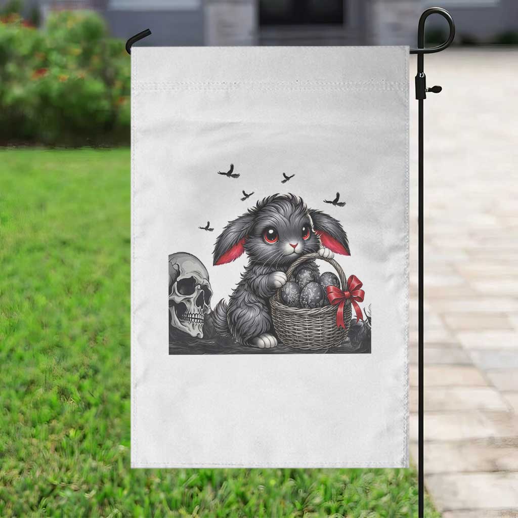 Gothic Easter Bunny Garden Flag Dark Aesthetic Rabbit Gift