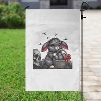 Gothic Easter Bunny Garden Flag Dark Aesthetic Rabbit Gift