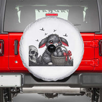 Gothic Easter Bunny Spare Tire Cover Dark Aesthetic Rabbit Gift