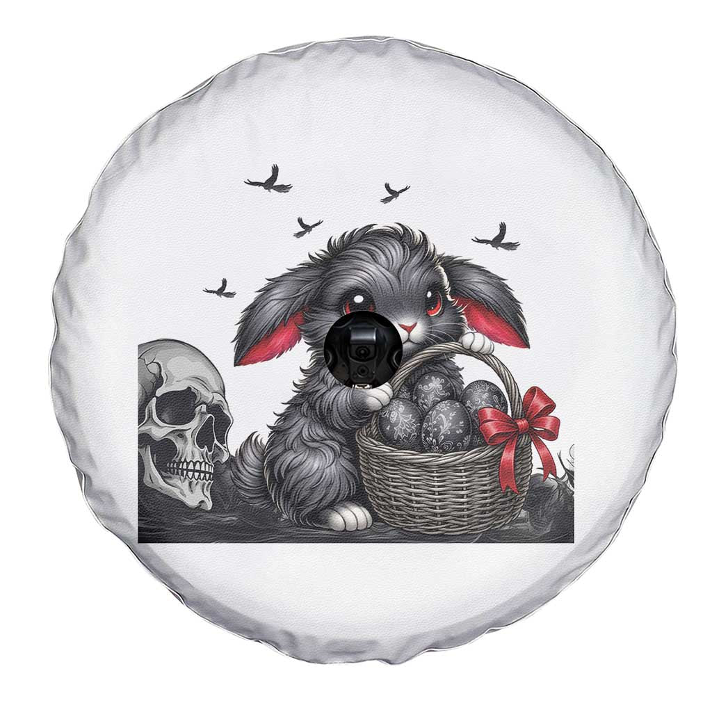 Gothic Easter Bunny Spare Tire Cover Dark Aesthetic Rabbit Gift