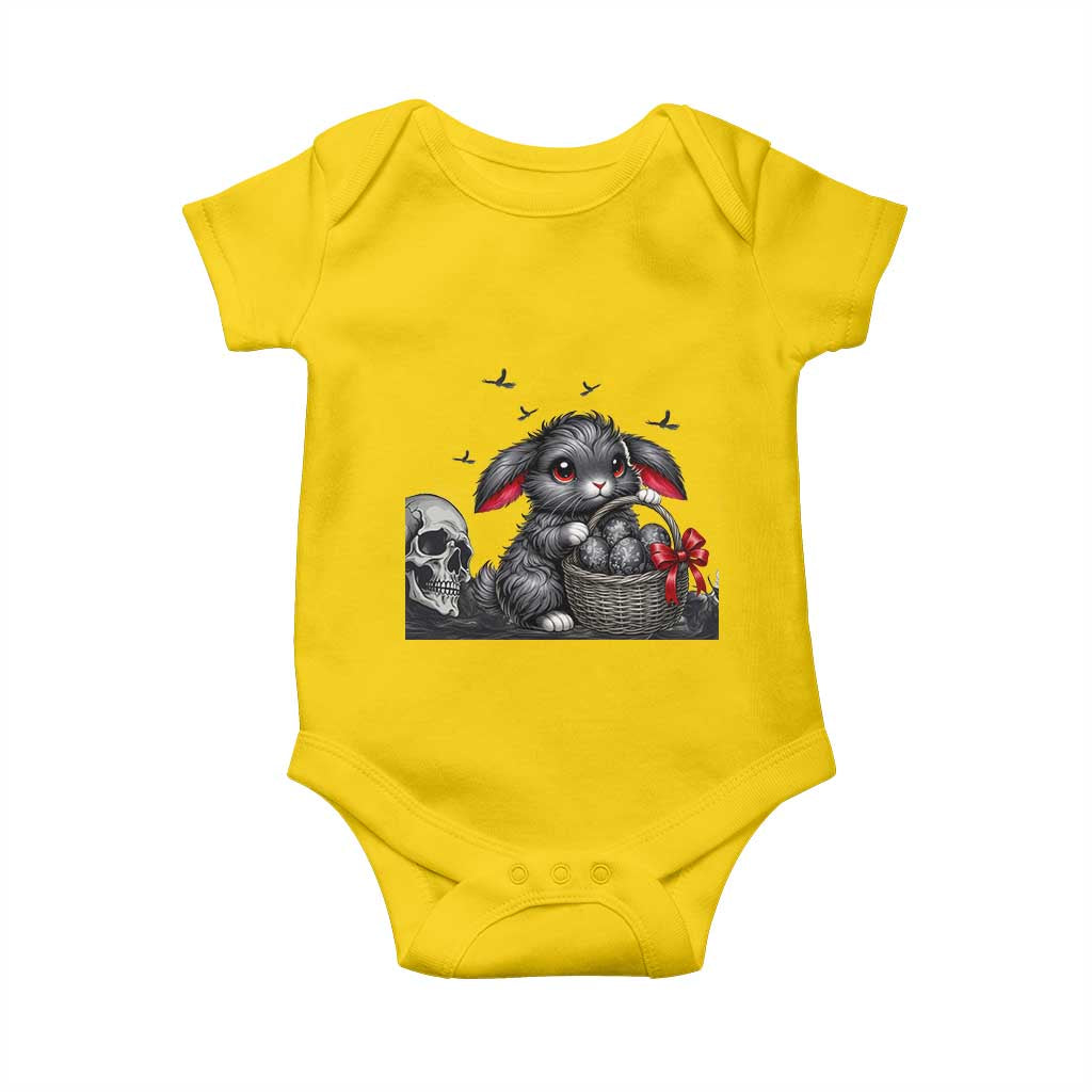 Gothic Easter Bunny Baby Onesie Dark Aesthetic Rabbit Gift
