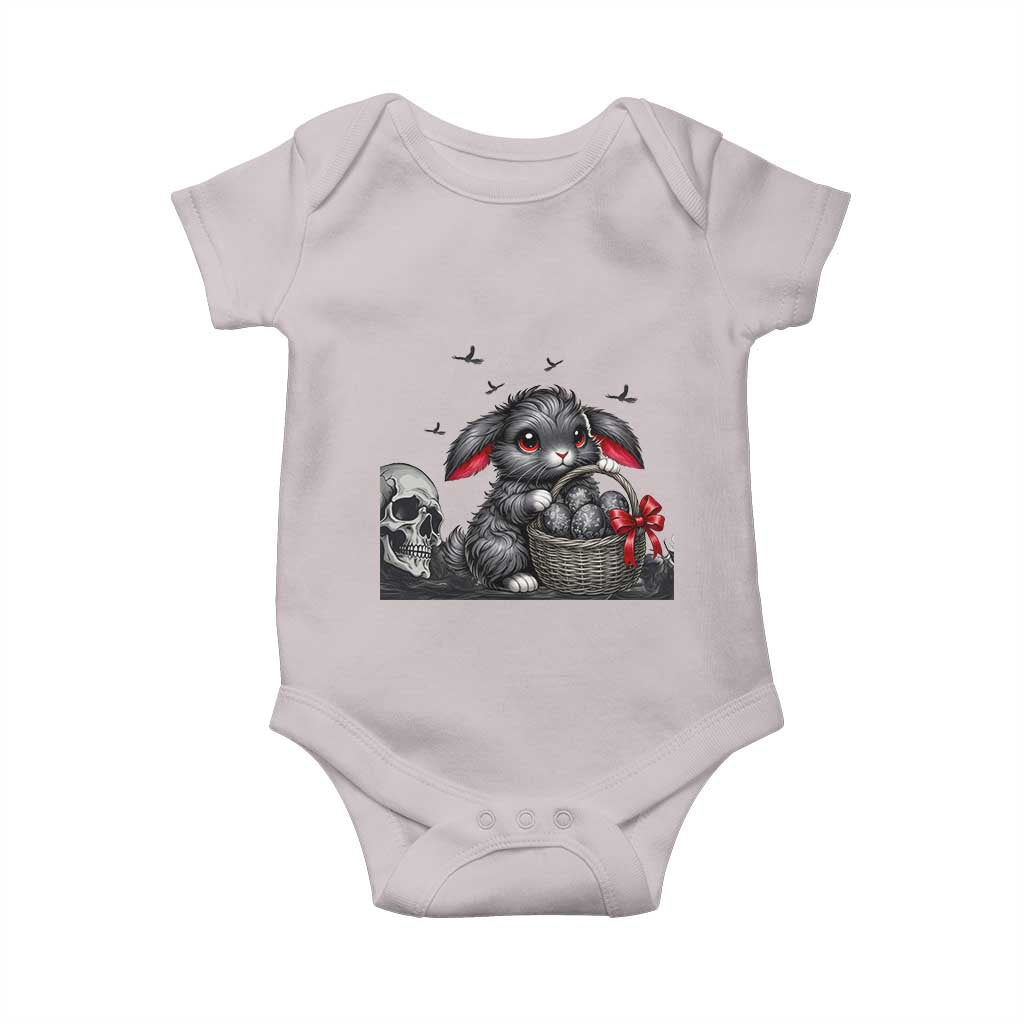 Gothic Easter Bunny Baby Onesie Dark Aesthetic Rabbit Gift