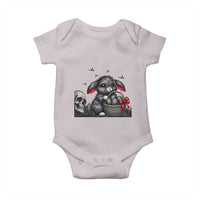 Gothic Easter Bunny Baby Onesie Dark Aesthetic Rabbit Gift