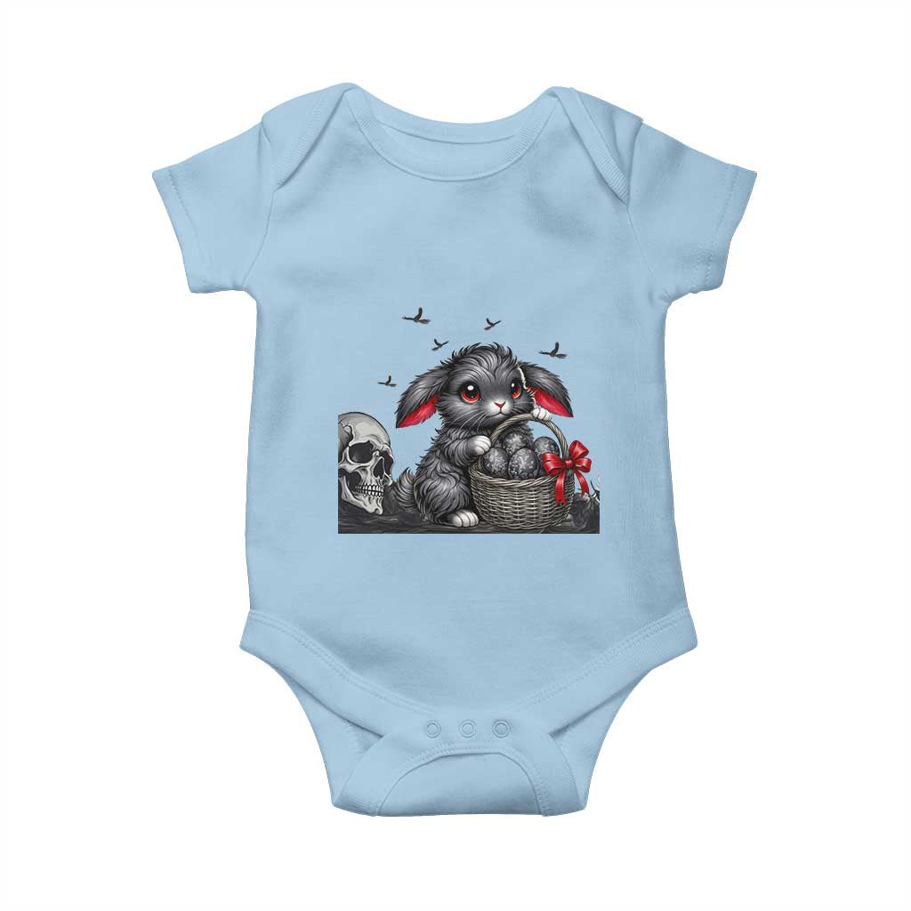 Gothic Easter Bunny Baby Onesie Dark Aesthetic Rabbit Gift