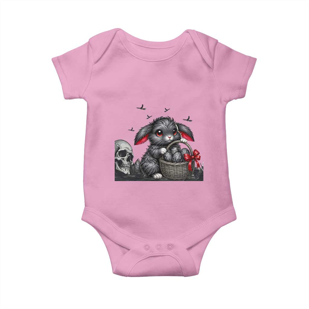 Gothic Easter Bunny Baby Onesie Dark Aesthetic Rabbit Gift
