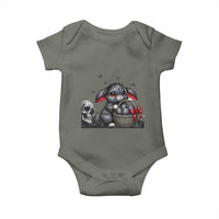 Gothic Easter Bunny Baby Onesie Dark Aesthetic Rabbit Gift