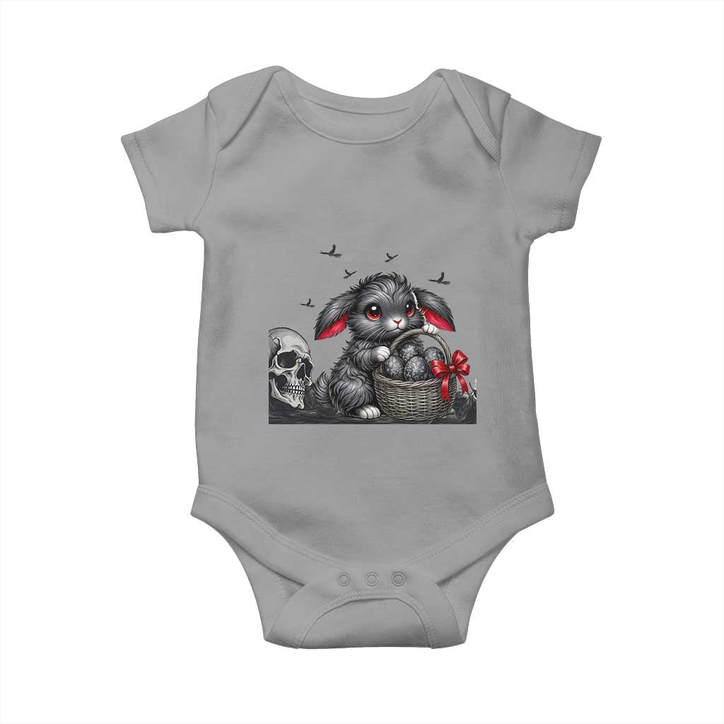Gothic Easter Bunny Baby Onesie Dark Aesthetic Rabbit Gift