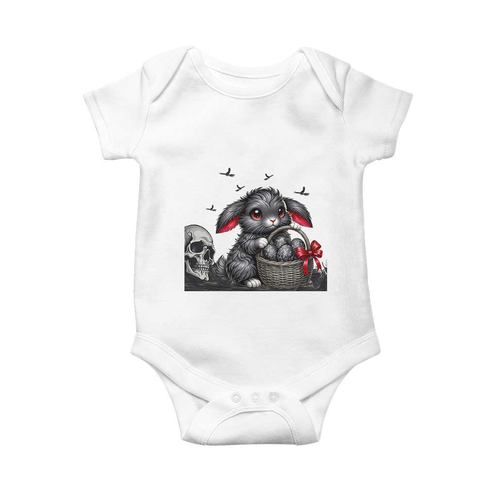 Gothic Easter Bunny Baby Onesie Dark Aesthetic Rabbit Gift