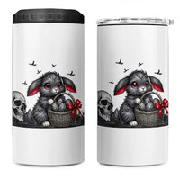 Gothic Easter Bunny 4 in 1 Can Cooler Tumbler Dark Aesthetic Rabbit Gift