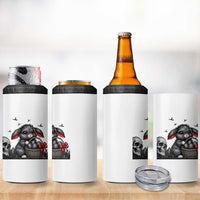 Gothic Easter Bunny 4 in 1 Can Cooler Tumbler Dark Aesthetic Rabbit Gift
