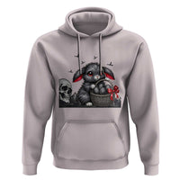 Gothic Easter Bunny Hoodie Dark Aesthetic Rabbit Gift