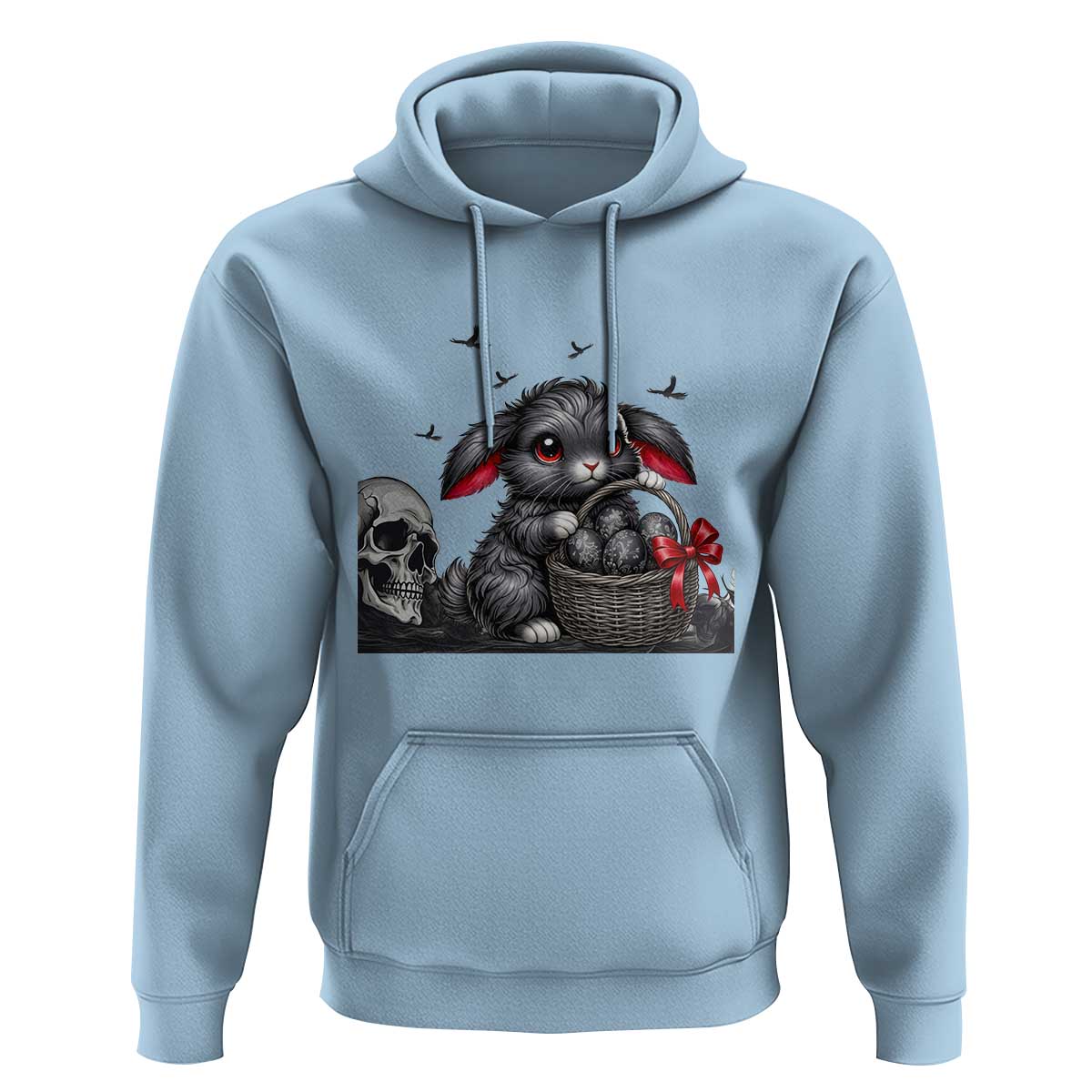 Gothic Easter Bunny Hoodie Dark Aesthetic Rabbit Gift
