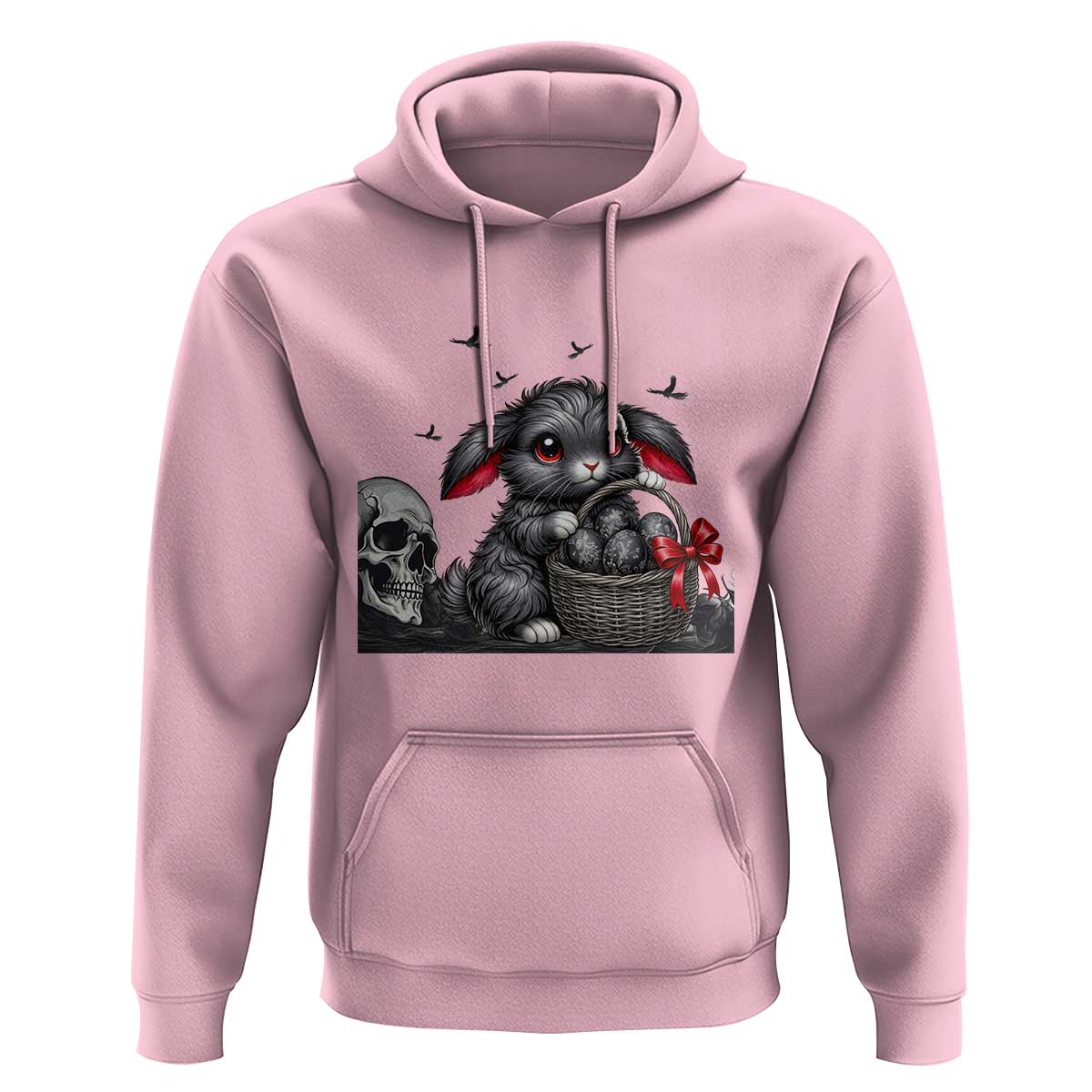 Gothic Easter Bunny Hoodie Dark Aesthetic Rabbit Gift