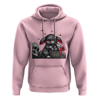 Gothic Easter Bunny Hoodie Dark Aesthetic Rabbit Gift