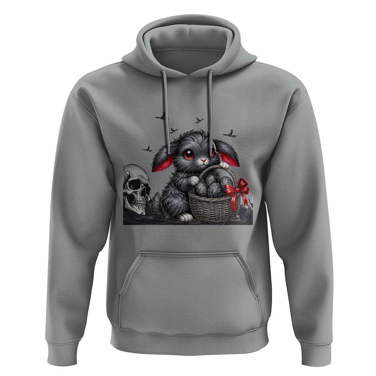 Gothic Easter Bunny Hoodie Dark Aesthetic Rabbit Gift