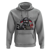 Gothic Easter Bunny Hoodie Dark Aesthetic Rabbit Gift