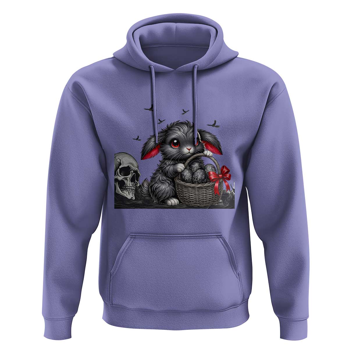 Gothic Easter Bunny Hoodie Dark Aesthetic Rabbit Gift