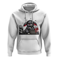 Gothic Easter Bunny Hoodie Dark Aesthetic Rabbit Gift