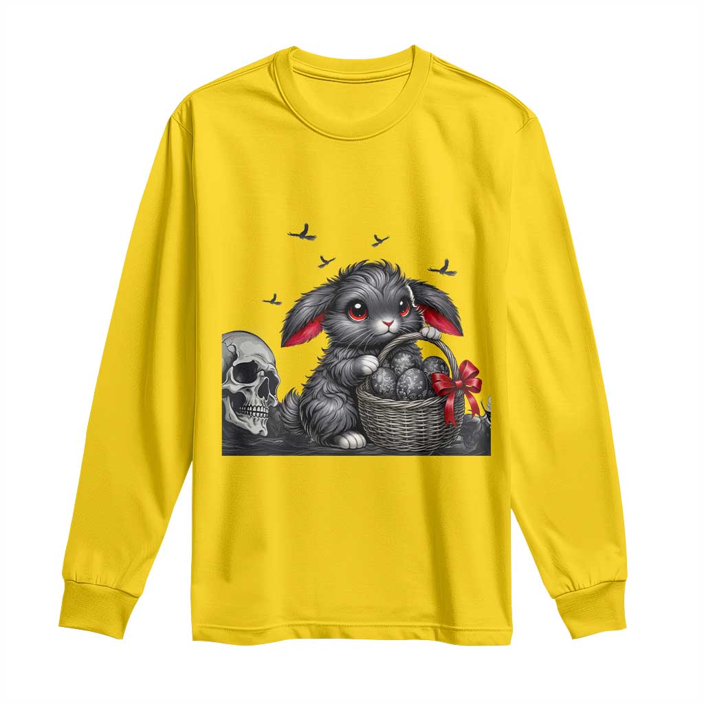 Gothic Easter Bunny Long Sleeve Shirt Dark Aesthetic Rabbit Gift