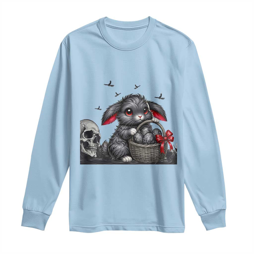 Gothic Easter Bunny Long Sleeve Shirt Dark Aesthetic Rabbit Gift