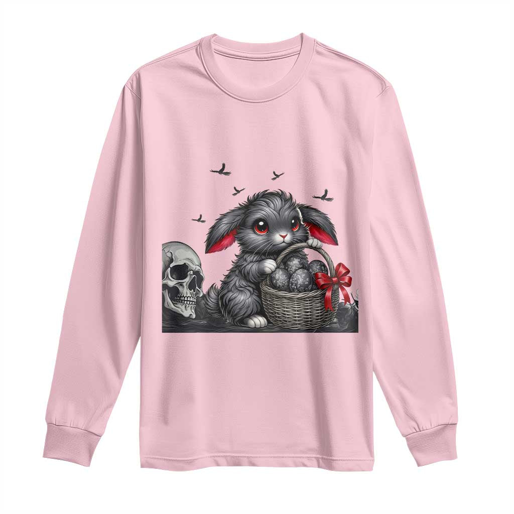 Gothic Easter Bunny Long Sleeve Shirt Dark Aesthetic Rabbit Gift