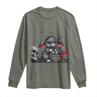 Gothic Easter Bunny Long Sleeve Shirt Dark Aesthetic Rabbit Gift