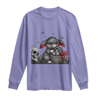 Gothic Easter Bunny Long Sleeve Shirt Dark Aesthetic Rabbit Gift