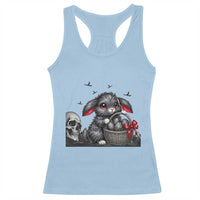 Gothic Easter Bunny Racerback Tank Top Dark Aesthetic Rabbit Gift