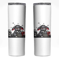 Gothic Easter Bunny Skinny Tumbler Dark Aesthetic Rabbit Gift