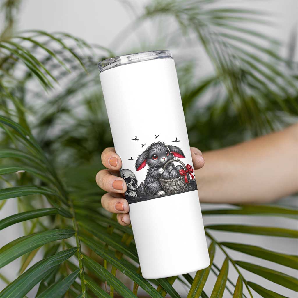 Gothic Easter Bunny Skinny Tumbler Dark Aesthetic Rabbit Gift