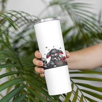 Gothic Easter Bunny Skinny Tumbler Dark Aesthetic Rabbit Gift