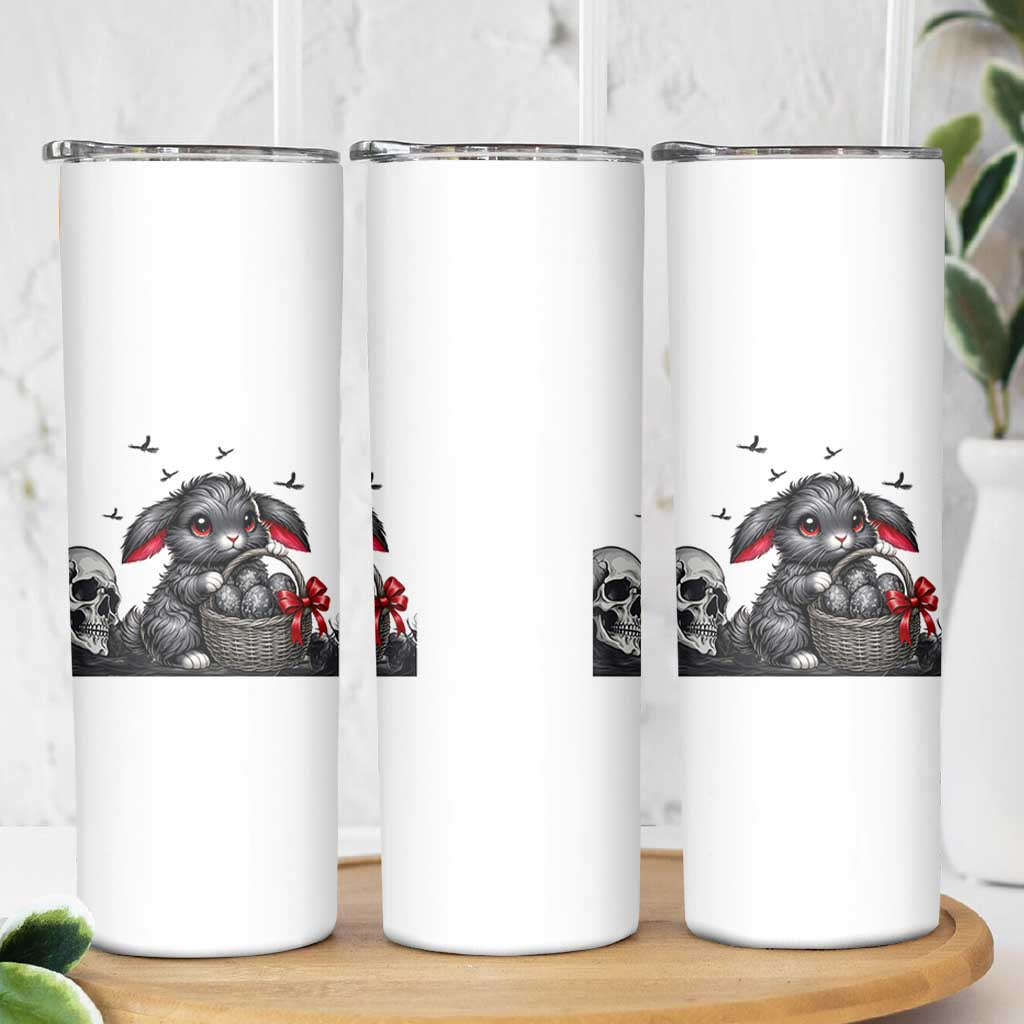 Gothic Easter Bunny Skinny Tumbler Dark Aesthetic Rabbit Gift
