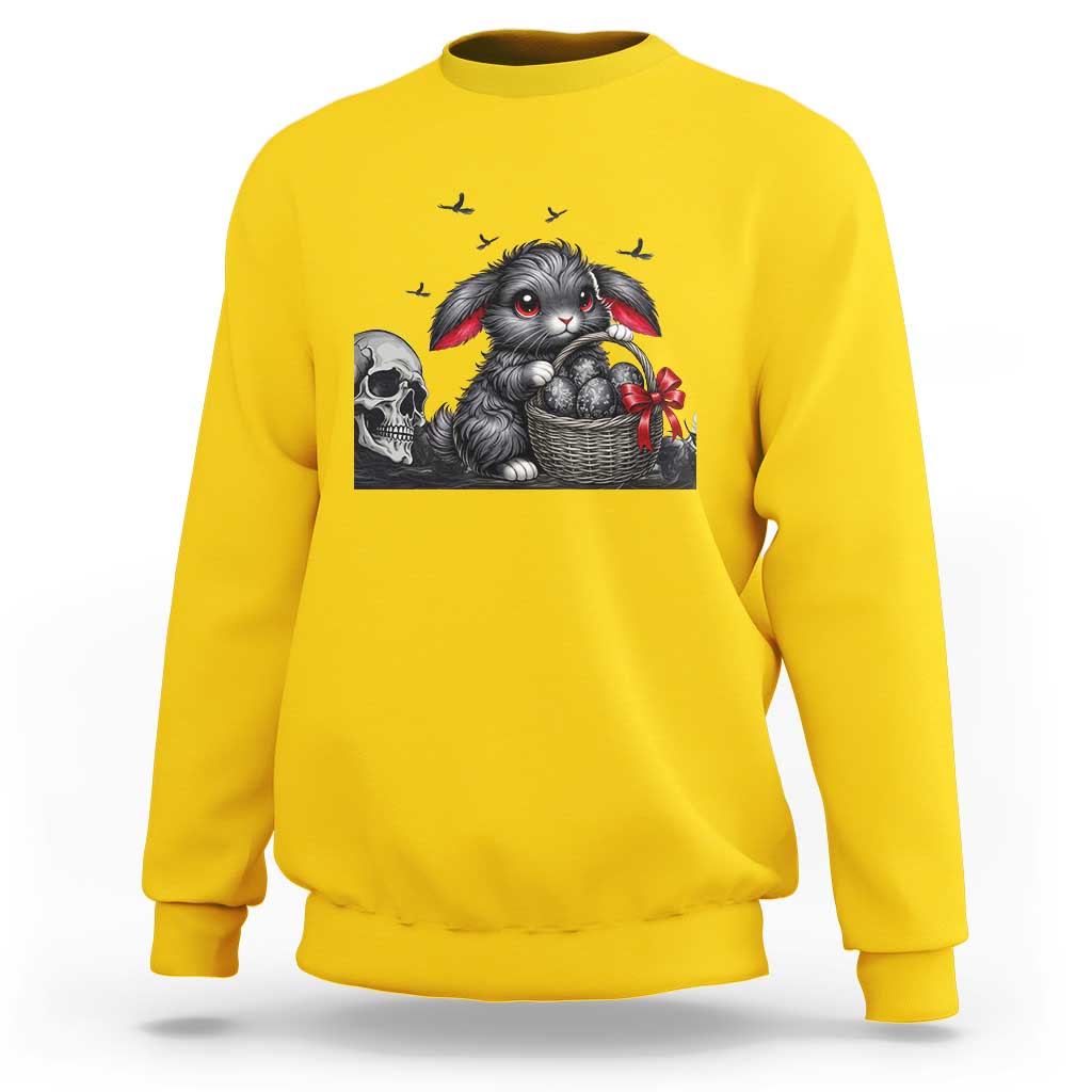 Gothic Easter Bunny Sweatshirt Dark Aesthetic Rabbit Gift