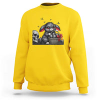 Gothic Easter Bunny Sweatshirt Dark Aesthetic Rabbit Gift