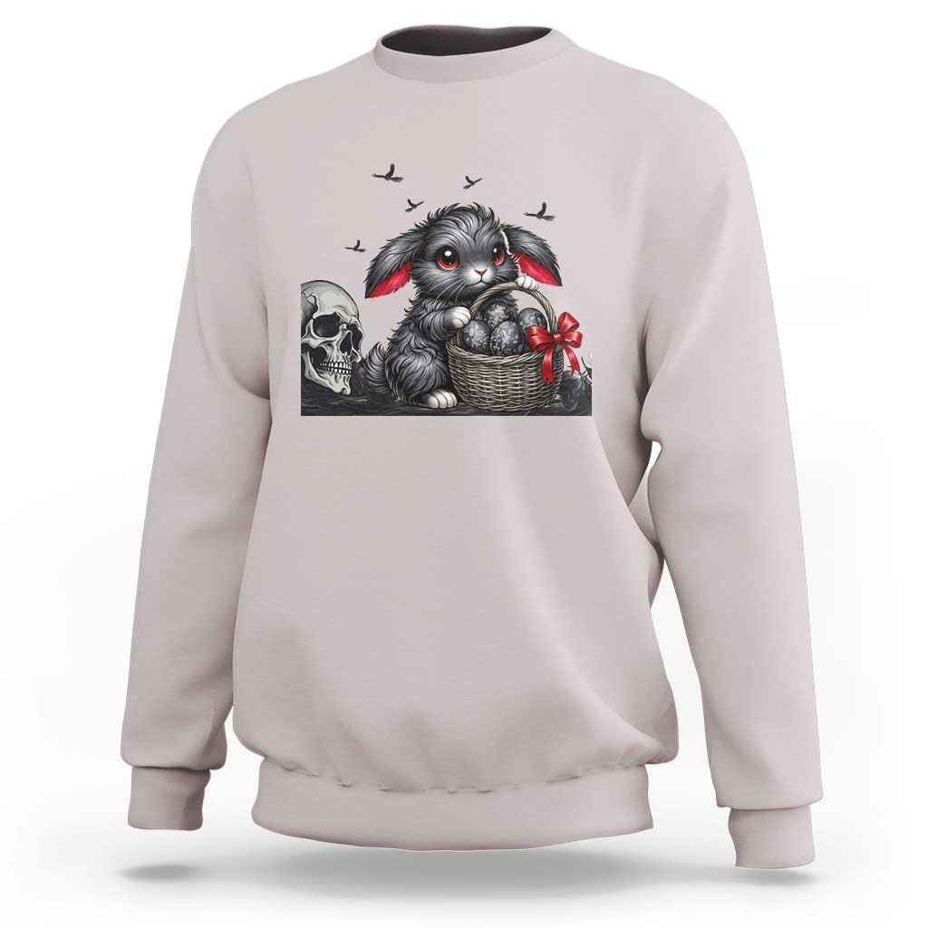 Gothic Easter Bunny Sweatshirt Dark Aesthetic Rabbit Gift