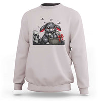 Gothic Easter Bunny Sweatshirt Dark Aesthetic Rabbit Gift