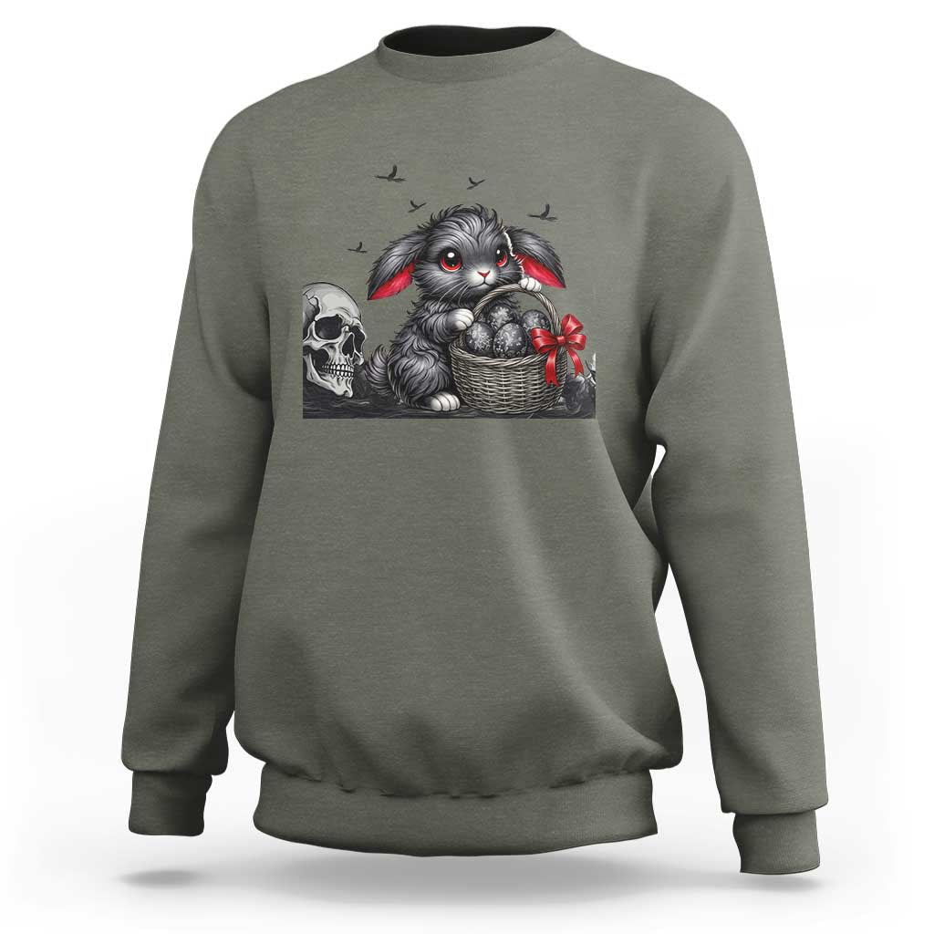 Gothic Easter Bunny Sweatshirt Dark Aesthetic Rabbit Gift