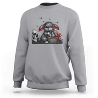 Gothic Easter Bunny Sweatshirt Dark Aesthetic Rabbit Gift