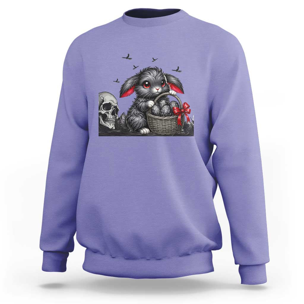 Gothic Easter Bunny Sweatshirt Dark Aesthetic Rabbit Gift
