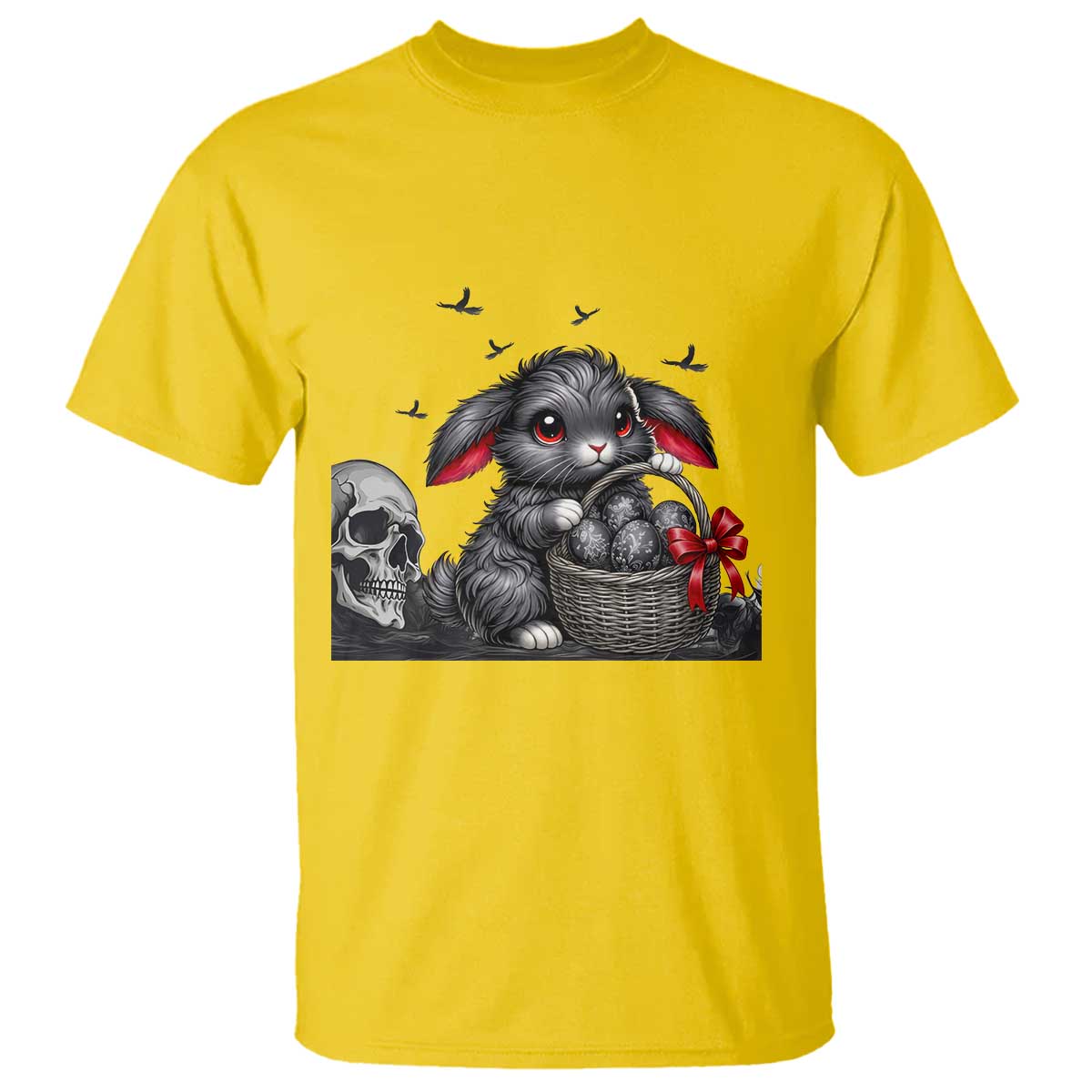 Gothic Easter Bunny T Shirt Dark Aesthetic Rabbit Gift