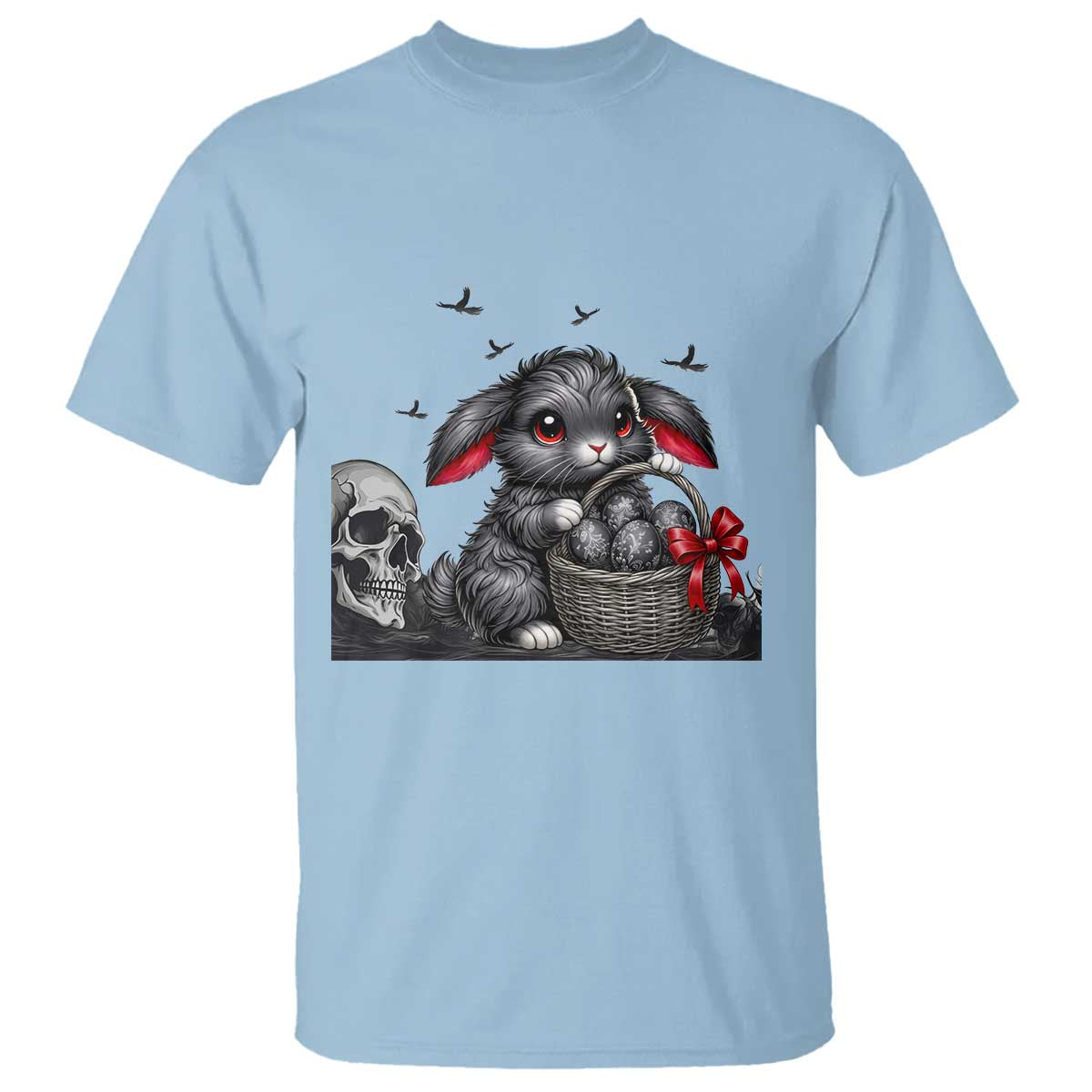 Gothic Easter Bunny T Shirt Dark Aesthetic Rabbit Gift