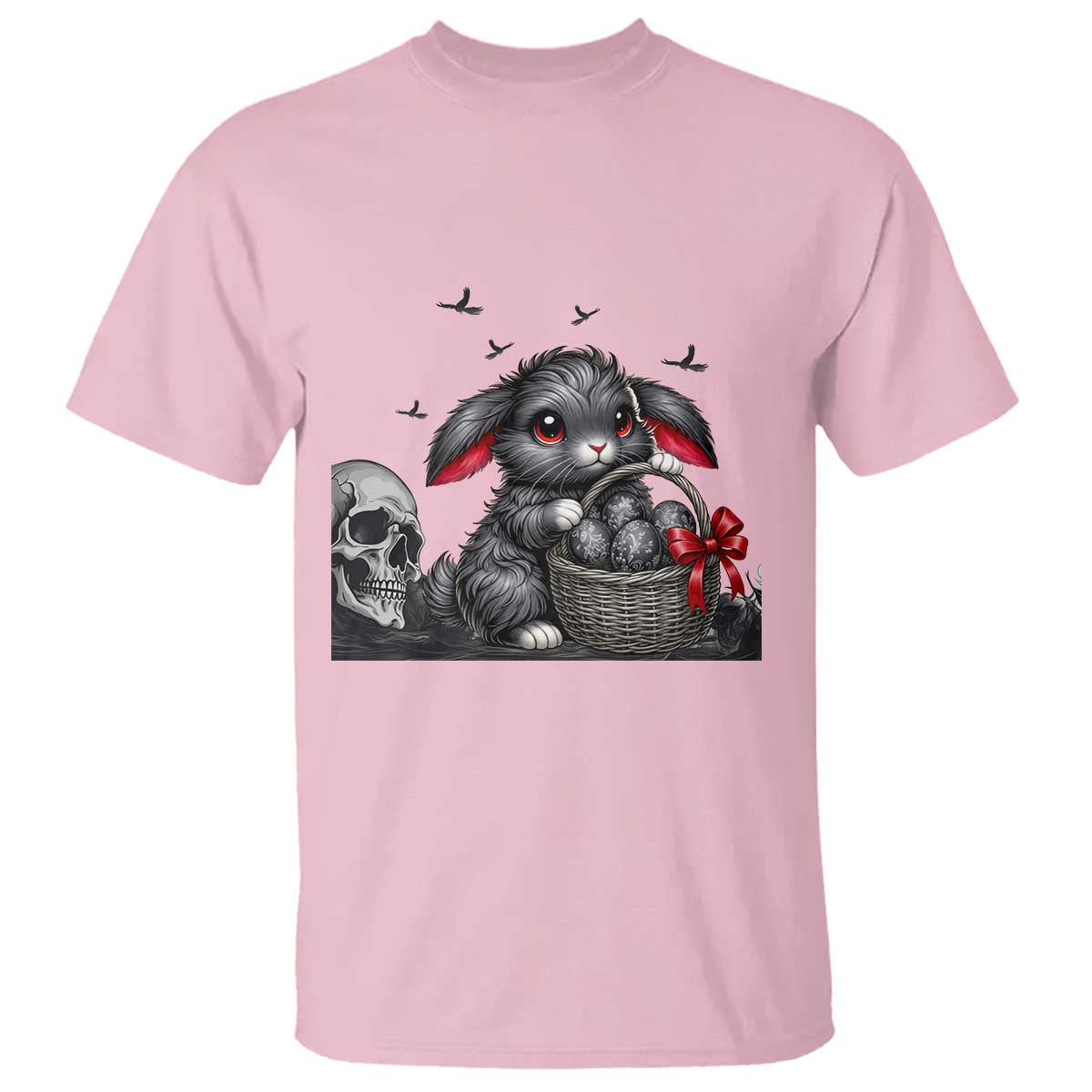 Gothic Easter Bunny T Shirt Dark Aesthetic Rabbit Gift