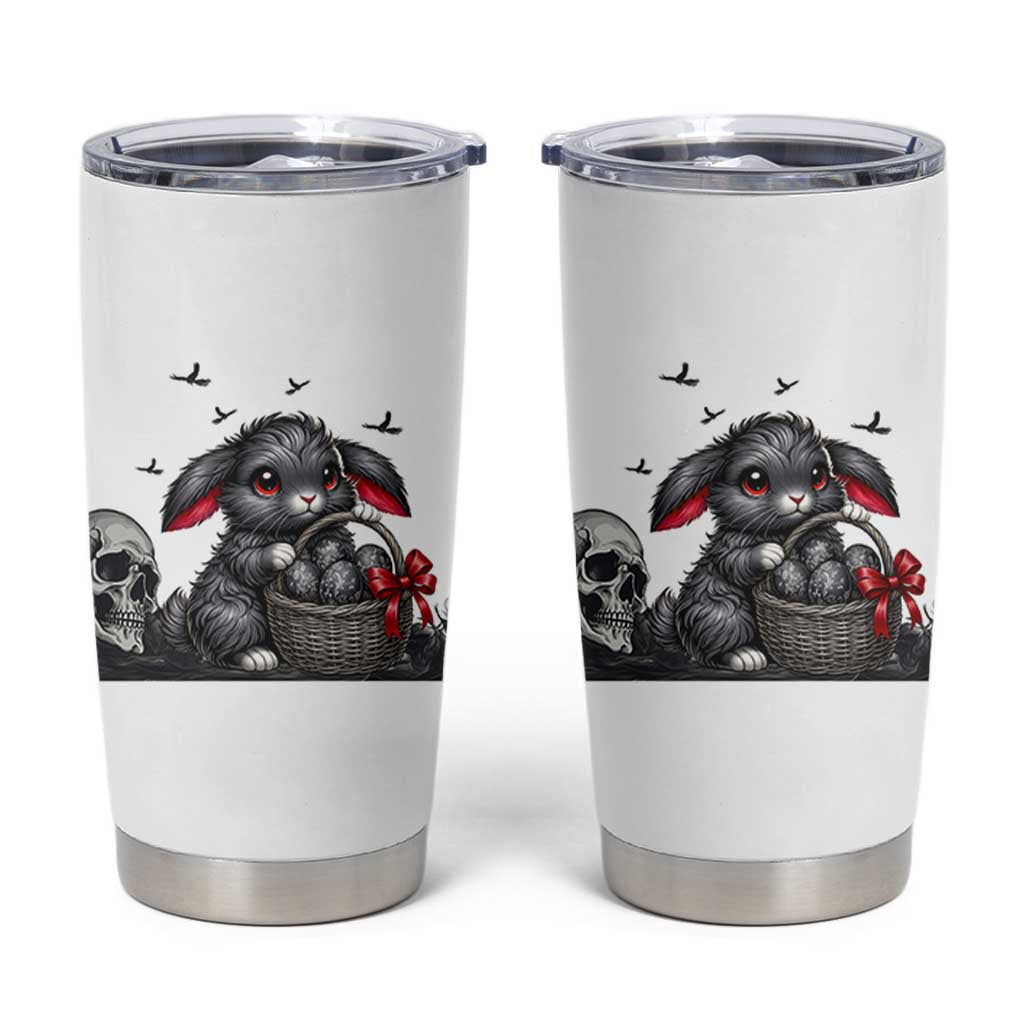 Gothic Easter Bunny Tumbler Cup Dark Aesthetic Rabbit Gift