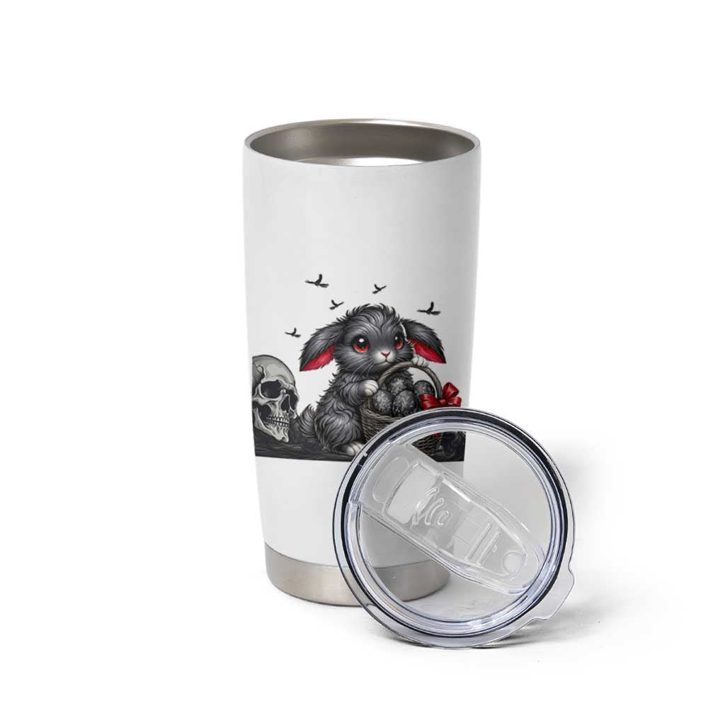 Gothic Easter Bunny Tumbler Cup Dark Aesthetic Rabbit Gift