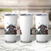 Gothic Easter Bunny Tumbler Cup Dark Aesthetic Rabbit Gift