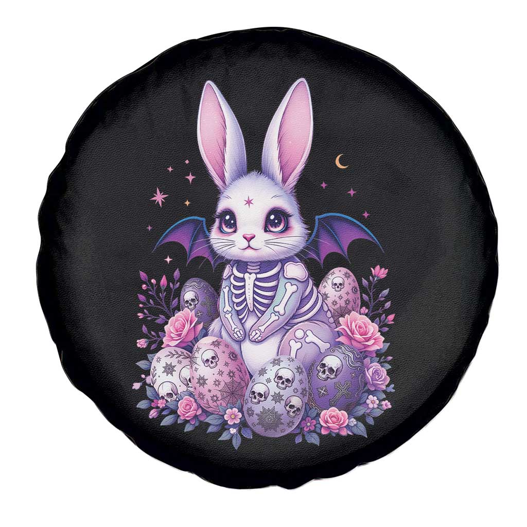 Cute Spooky Easter Bunny Spare Tire Cover Pastel Goth Rabbit Gift