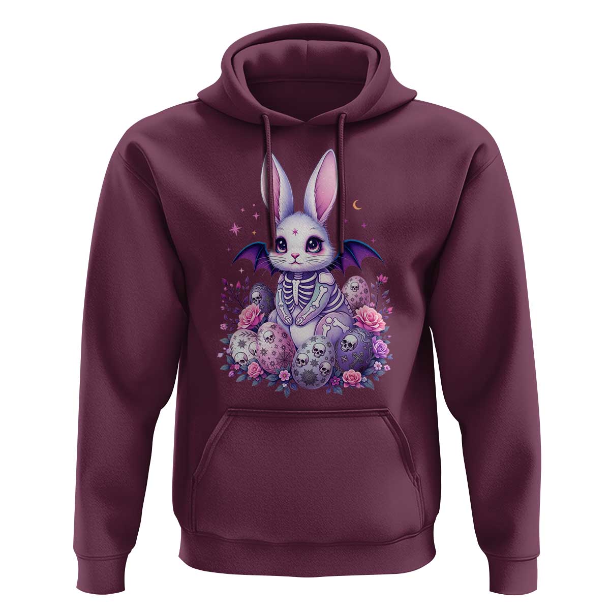 Cute Spooky Easter Bunny Hoodie Pastel Goth Rabbit Gift