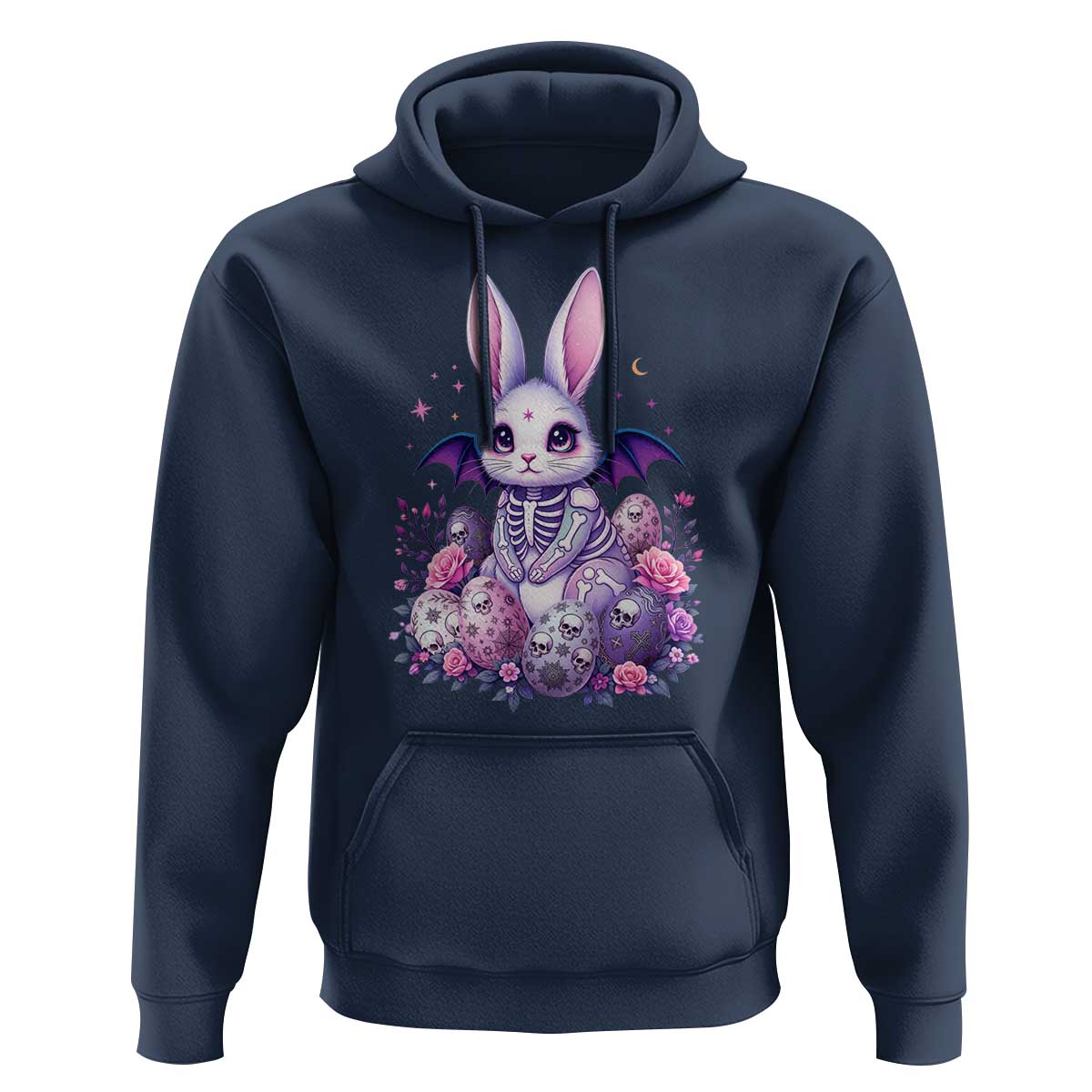 Cute Spooky Easter Bunny Hoodie Pastel Goth Rabbit Gift