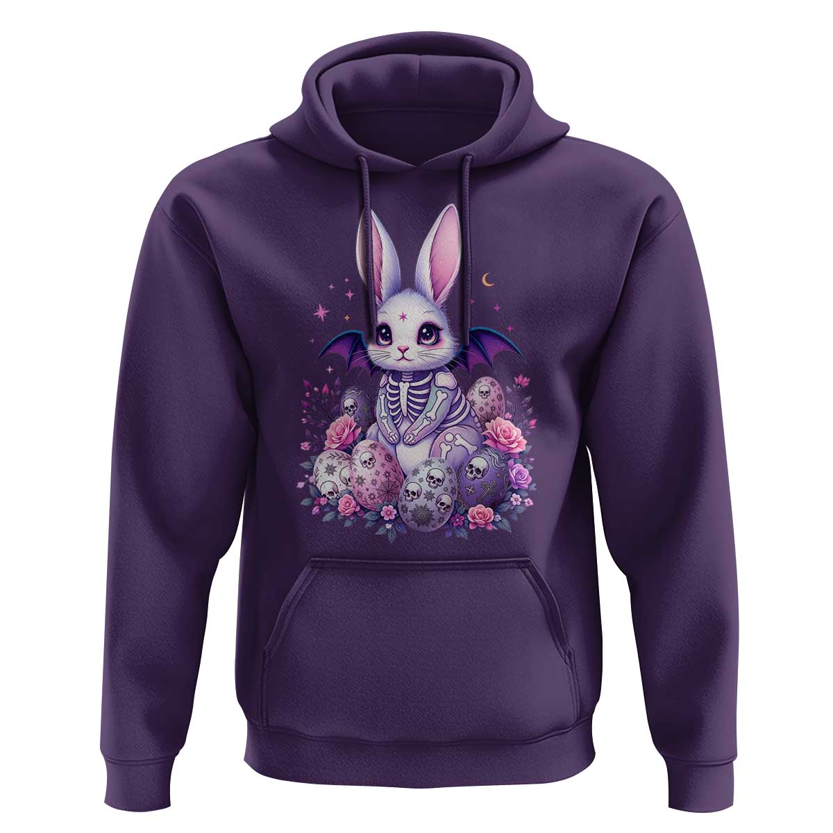 Cute Spooky Easter Bunny Hoodie Pastel Goth Rabbit Gift
