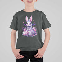 Cute Spooky Easter Bunny T Shirt For Kid Pastel Goth Rabbit Gift